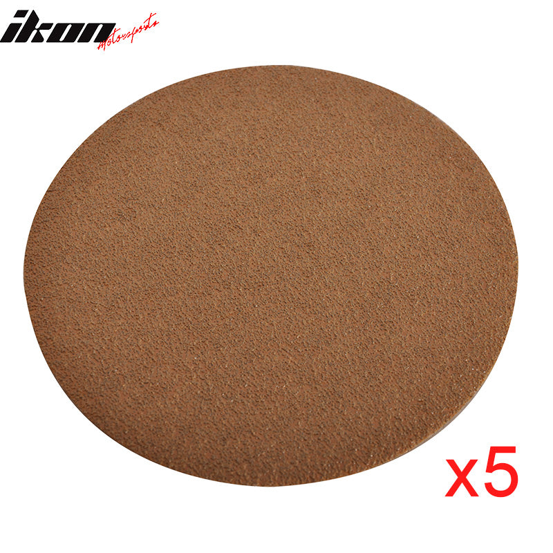 50PC 5" Wet Dry No Hole Sand Paper Disc 60 Grit Sanding Sandpaper