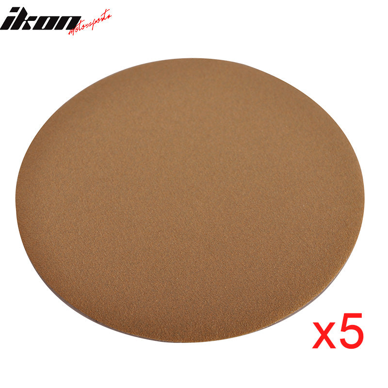 50PC 5" Wet Dry No Hole Sand Paper Disc 120 Grit Sanding Sandpaper