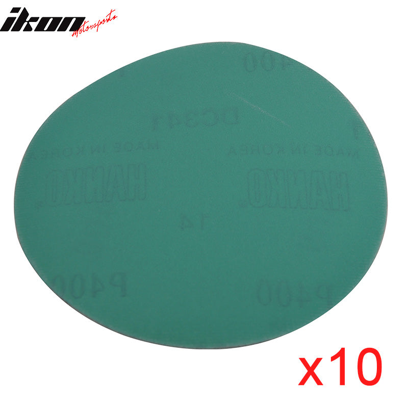 Wet Dry 5in No Hole Sand Paper Disc 400 Grit Auto Sandpaper 100 PC