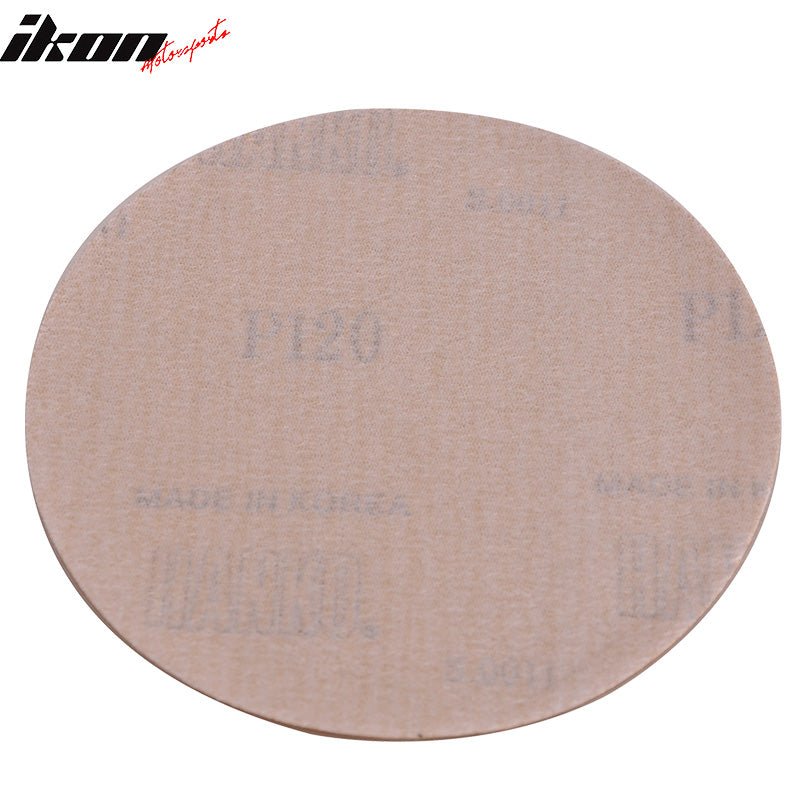 Dry 5Inch No Hole Sand Sanding Paper 120 Grit Auto Repair Sanding Disc 100PC