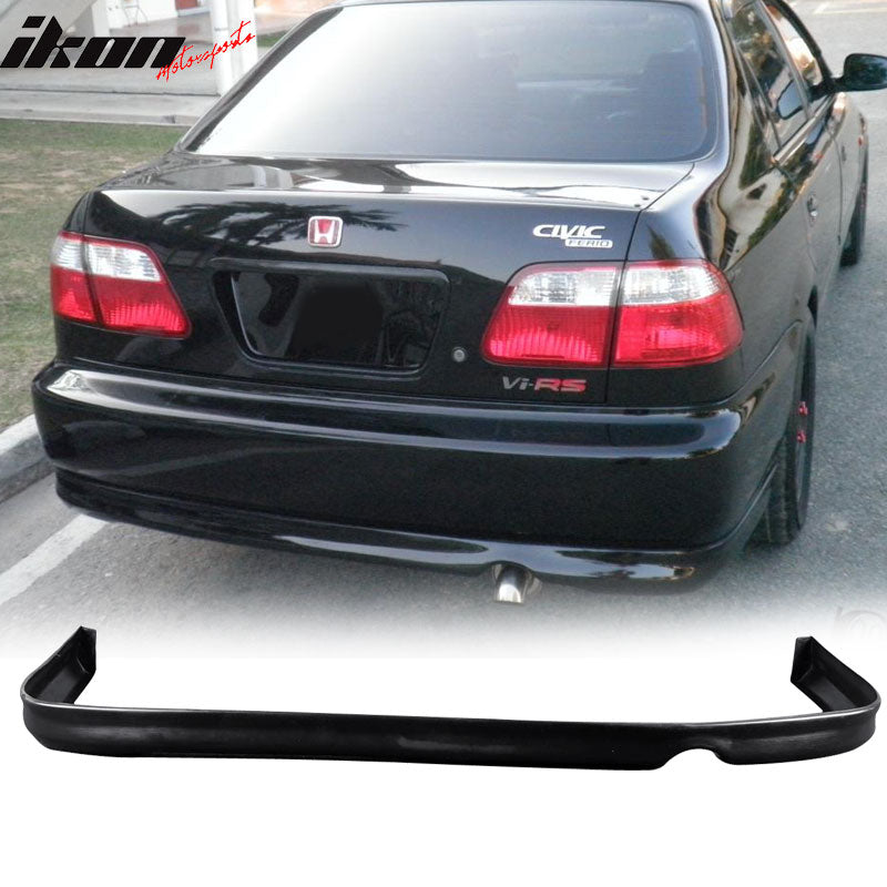 For Honda Civic 96-98 2 4Dr Mugen Front + Rear Bumper Lip + MUG Front Hood Grill