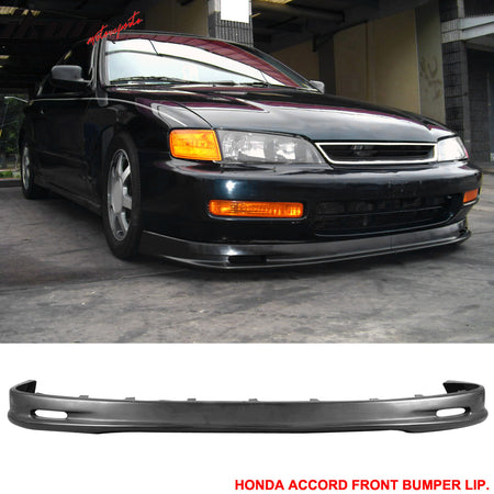 Fits 96-97 Honda Accord 4Dr Mugen Style Front Bumper Lip + Sun Window Visor