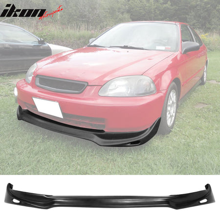 Compatible With 1996-1998 Honda Civic 2Dr/4Dr JDM JUN Front + Rear Bumper Lip