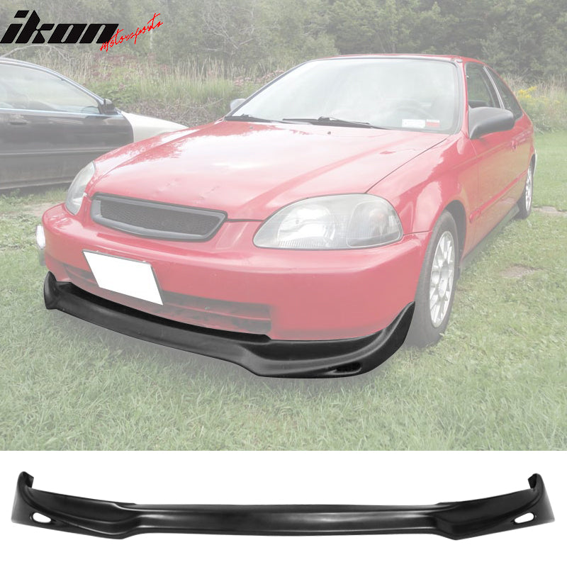 Compatible With 1996-1998 Honda Civic 3Dr JDM JUN Front + Rear Bumper Lip