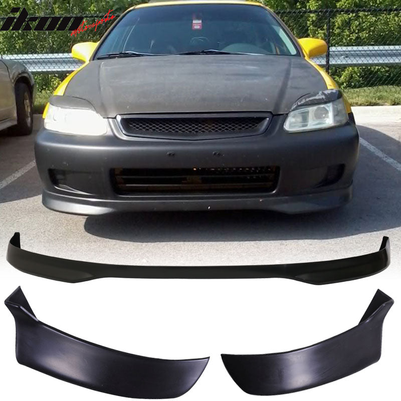 Fits 96-98 Civic 3Dr TR Front Bumper Lip + Rear Lip Valance Spats 2PC