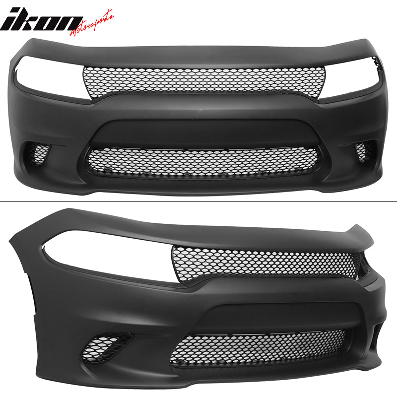 Fits 15-23 Dodge Charger SRT Hellcat Front Bumper Cover - Prepainted OE Color