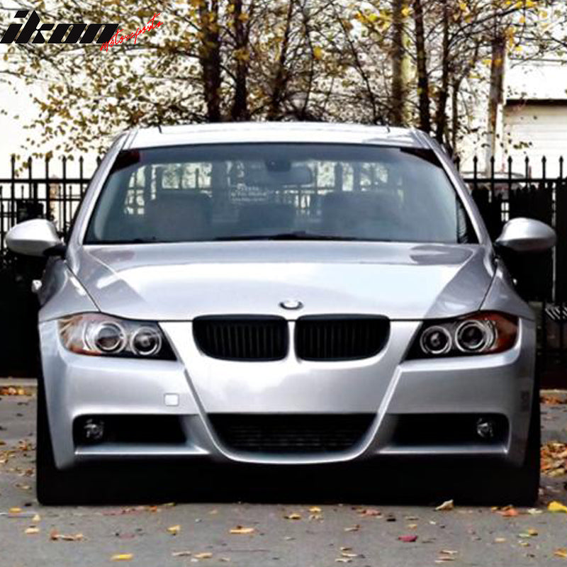 Bumper Compatible With 2006-2008 BMW E90, M-Tech Msport Front Bumper Cover Replacement & Fog Lights Pairby IKON MOTORSPORTS,  2007