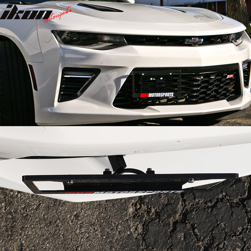 Compatible With 2016-2023 Chevy Camaro, 6.0" x 12.0" Unpainted Aluminum by IKON MOTORSPORTS, 2017 2018