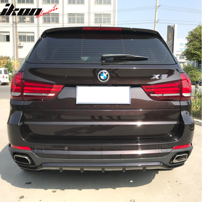 Rear Kits Muffler Tip Compatible With 2014-2017 BMW F15 X5, MP Style PP S/S Chrome Aerodynamics components Exhaust Tail Pipe Fit Pipes by IKON MOTORSPORTS, 2015 2016