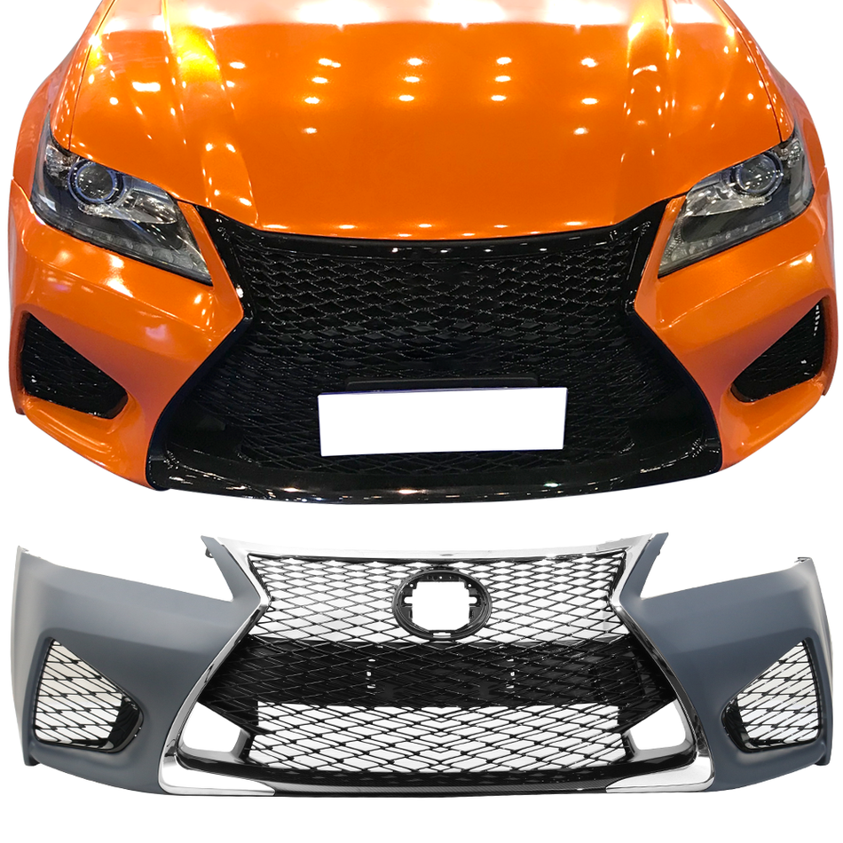 2013-2015 Lexus GS F Sport Style Front Bumper Conversion w/ Grille