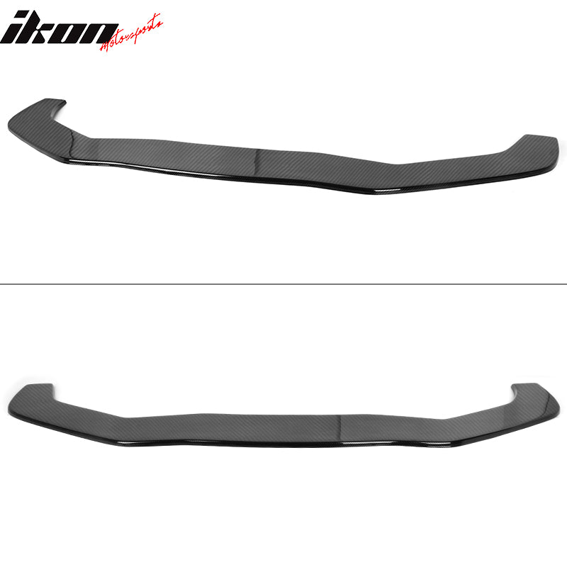 Front Bumper Splitter Compatible With 2013-2020 Toyota 86, PP Front Bumper Spoiler Lip With Hardware CF Look Bodykit By IKON MOTORSPORTS