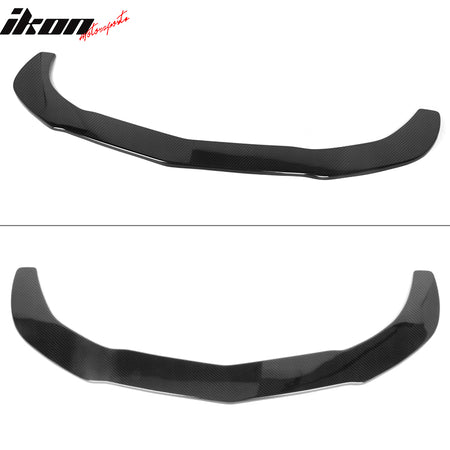 Fits 14-16 Benz CLA Class Front Bumper Lip Carbon Fiber Print + 2PC Splitter Rod