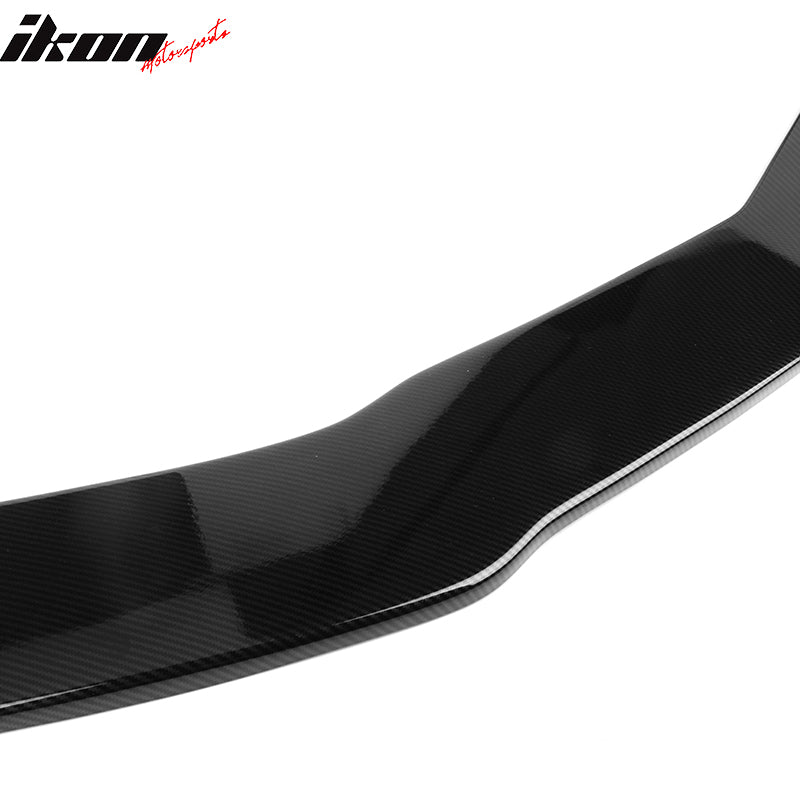 Fits 14-16 Benz CLA Class Front Bumper Lip Carbon Fiber Print + 2PC Splitter Rod