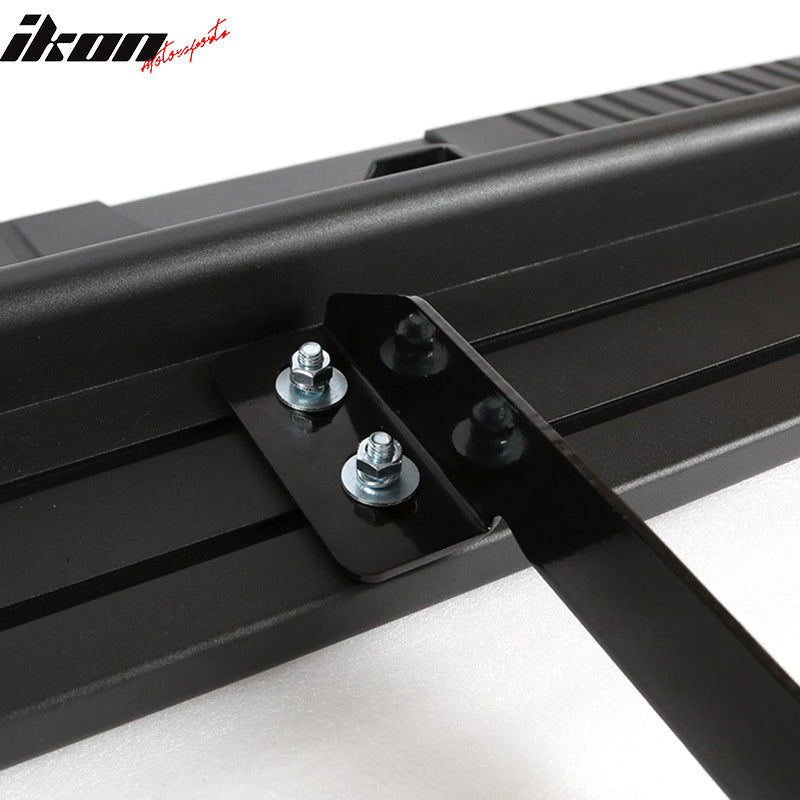 Fits 15-18 Chevy Colorado GMC Canyon Crew Cab 76" Running Boards Black