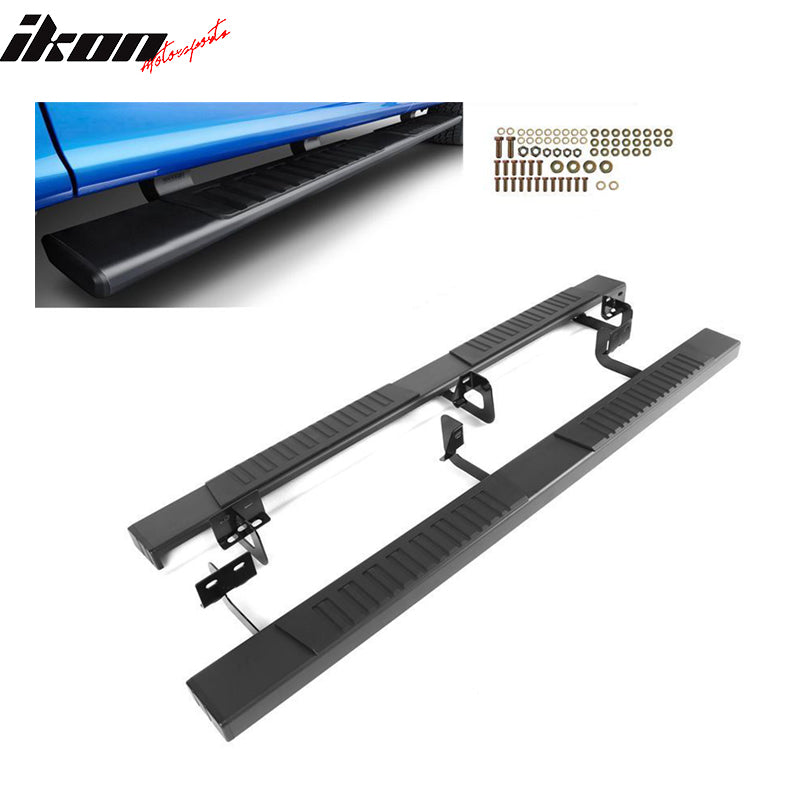 Fits 07-21 Toyota Tundra Crew Max Cab 69" Black Side Step Bar Running Boards