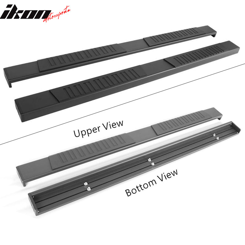 Fits 07-21 Toyota Tundra Crew Max Cab 69" Black Side Step Bar Running Boards
