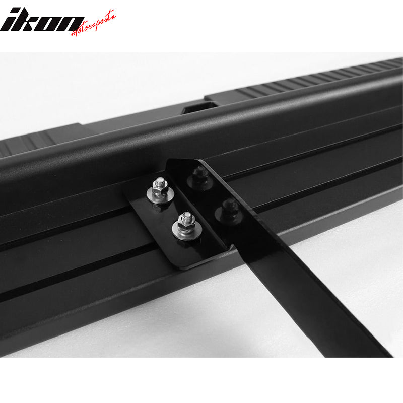 Fits 07-21 Toyota Tundra Crew Max Cab 69" Black Side Step Bar Running Boards
