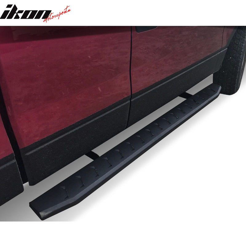 Running Boards Compatible With 2015-2018 Chevy Colorado GMC Canyon Extended Cab, 69'' Black Powder Coated Carbon Steel Side Step Nerf Bar LH RH by IKON MOTORSPORTS