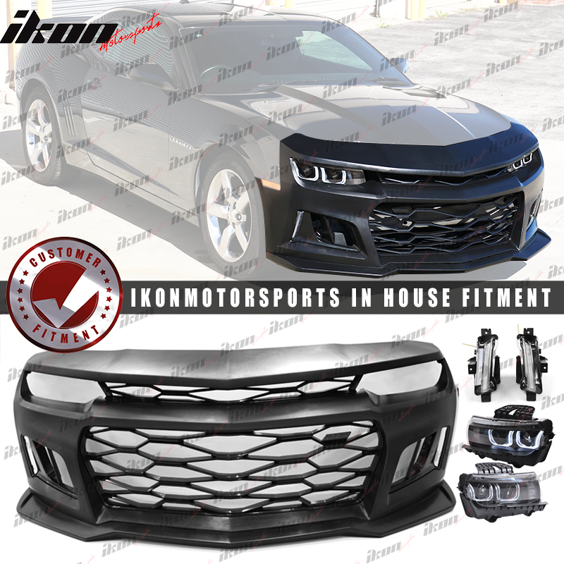 2014-2015 Camaro ZL1 5TH to 6TH Gen Front Bumper + Headlight + Fog