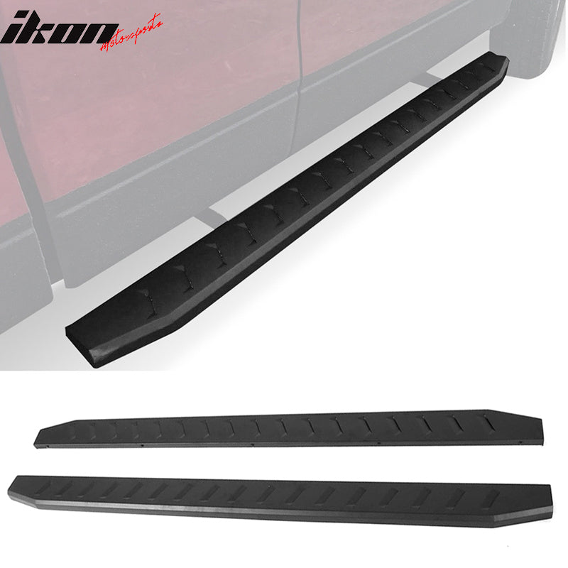 Fits 07-18 Chevy Silverado Extended Cab 78" Black Side Step Bars