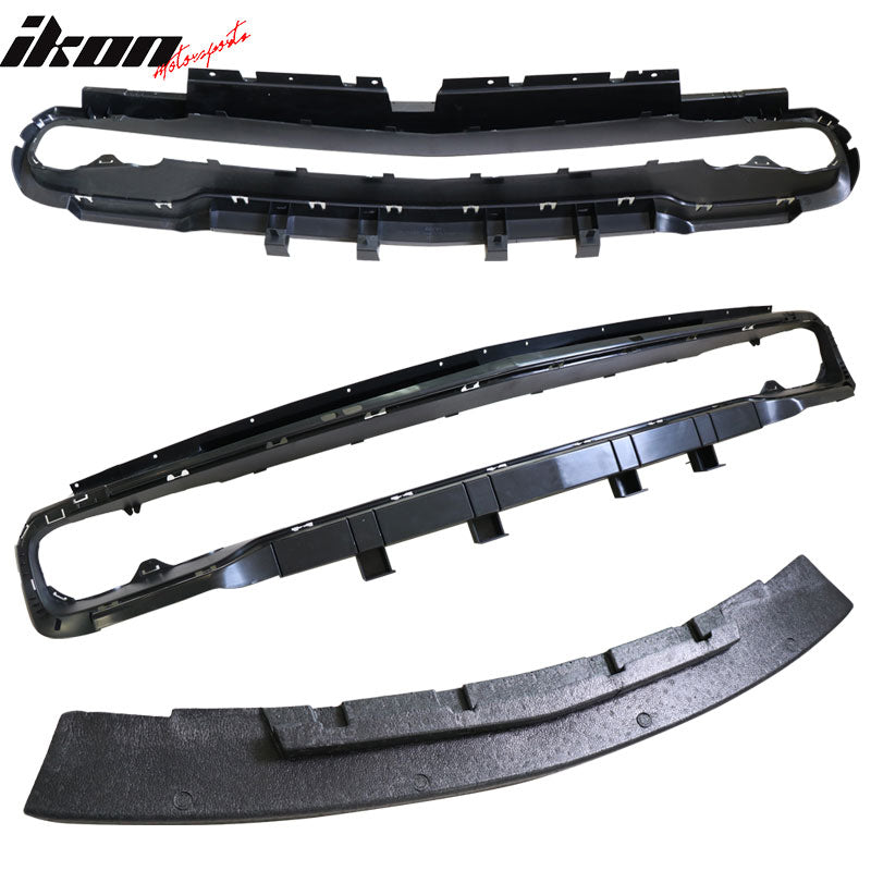 Fits 08-14 Dodge Challenger Front Bumper Cover Grille Conversion PP Replacement