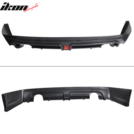 Fits 06-11 Honda Civic Mugen RR Style Rear Bumper Diffuser Clear 3rd Brake Light