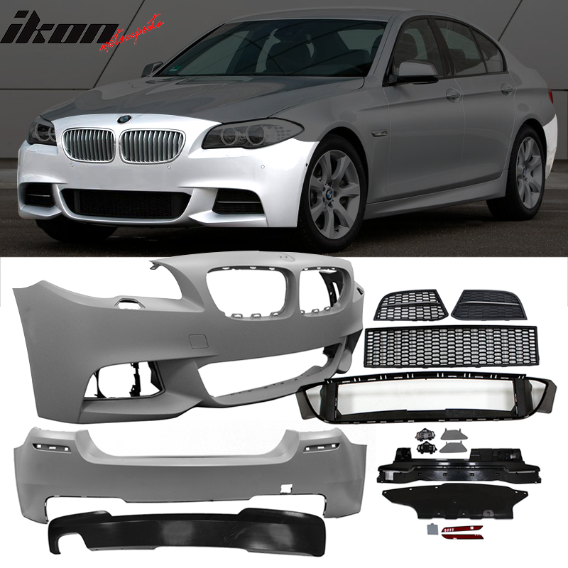 2014-2016 BMW F10 Front Bumper + Rear Bumper W/ Single Outlet