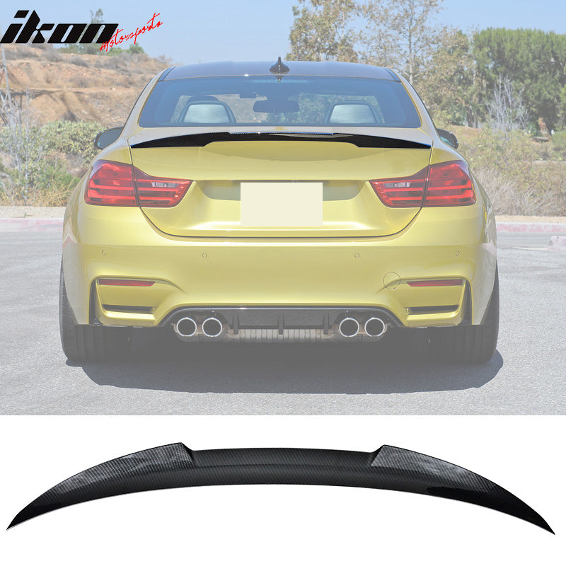 Fits 15-20 BMW F82 Coupe M4 Trunk Spoiler CF Print