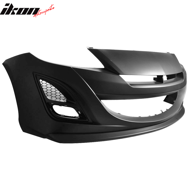 Fits 10-13 Mazda 3 Auto EXE Style Front Bumper w/ Fog Lights - Polypropylene