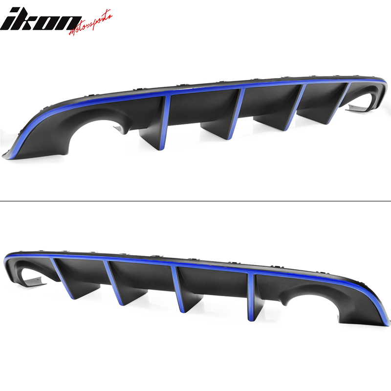 Fits 15-23 Dodge Charger SRT OE Style Rear Diffuser with Reflective Tape