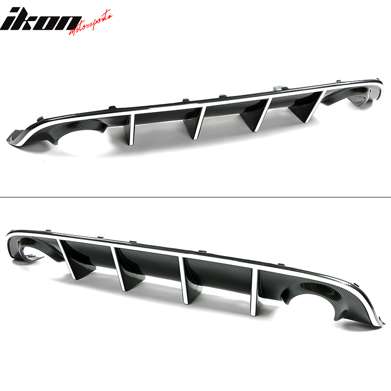 Fits 15-23 Dodge Charger SRT OE Style Rear Diffuser with Reflective Tape