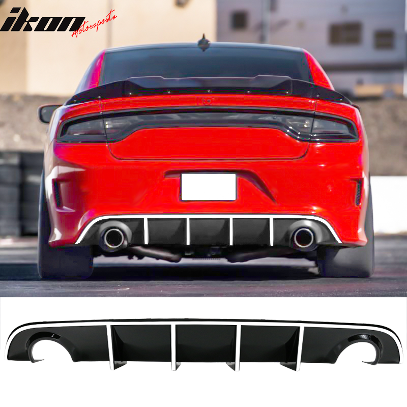 2015-2023 Dodge Charger SRT V3 Rear Diffuser with Reflective Tape PP