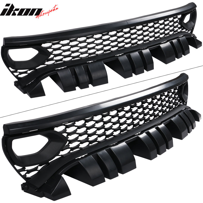 Fits 15-23 Dodge Charger SRT Front Bumper Fascia + Updated 2019 Style Grilles