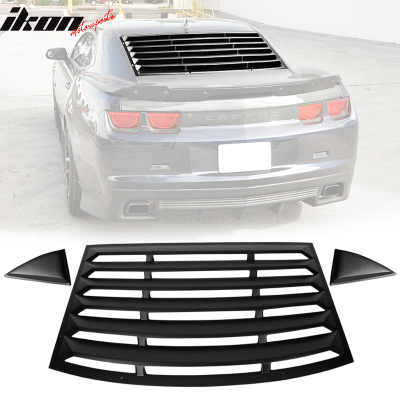 IKON MOTORSPORTS, Window Louver Compatible With 2010-2015 Chevy