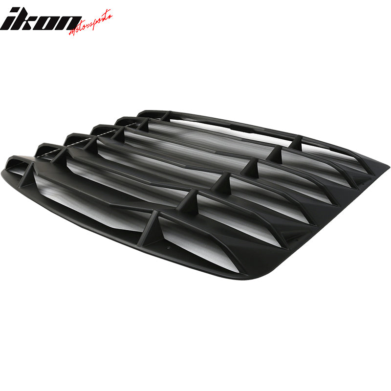 Fits 03-08 Nissan 350Z IKON Style Rear Window Louver w/ Side Quarter Scoop Vent