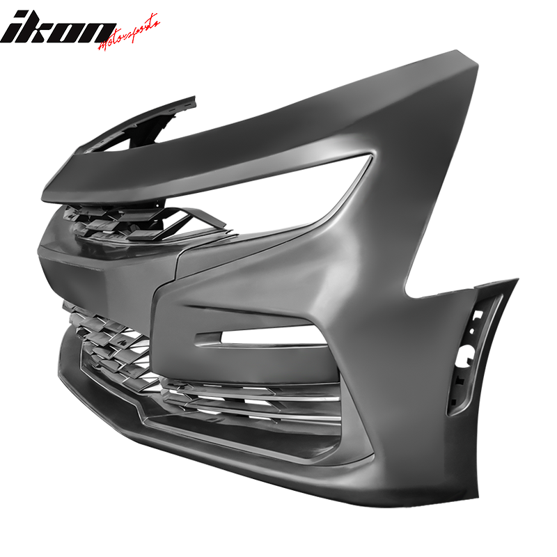 Fits 19-23 Chevrolet Camaro SS Style Front Bumper Cover W/Carbon Fiber Print Lip