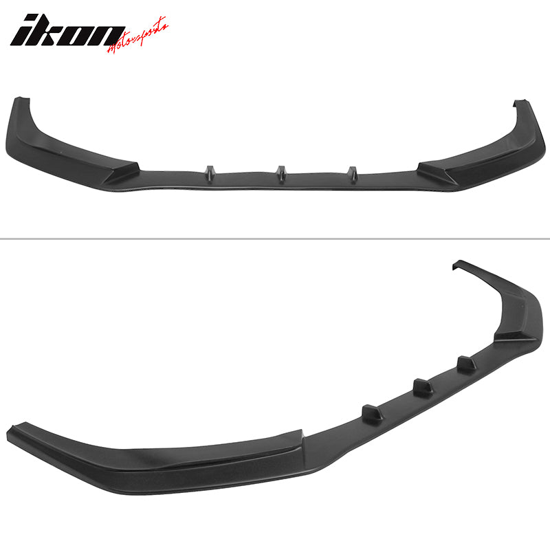 Fits 14-16 Scion TC Front Bumper Lip + Front Winglets IKON V3 Style Unpainted PU