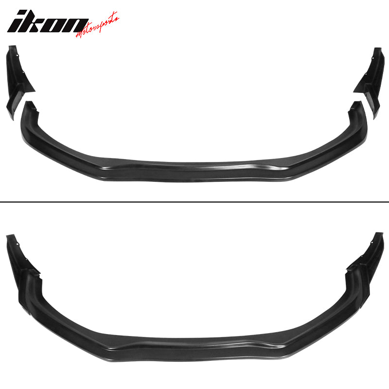 Fits 17-20 Toyota 86 Front Bumper Lip + 2PCS Front Splitter Winglets CS Style PU