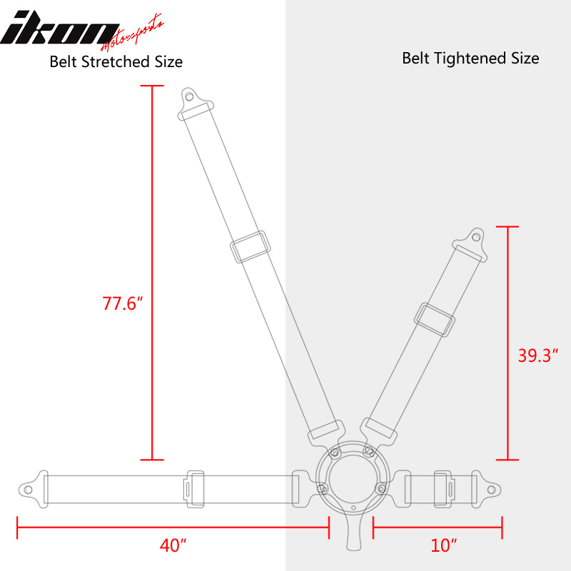 Universal Adjust Racing Seat PU Carbon O. Bezel & Dual Slider Cam-lock Belt x2