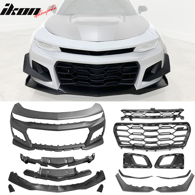 2019-2023 Camaro ZL1 1LE Style Style Unpainted Front Bumper Cover PP