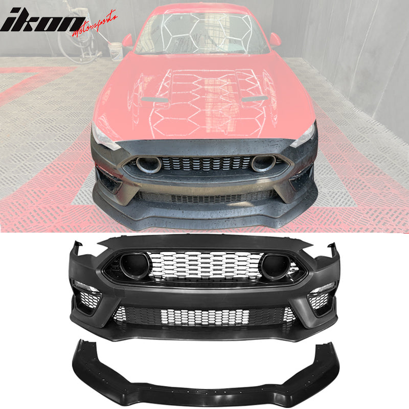 2018-2023 Ford Mustang Mach 1 Style Front Bumper Handling Package Lip