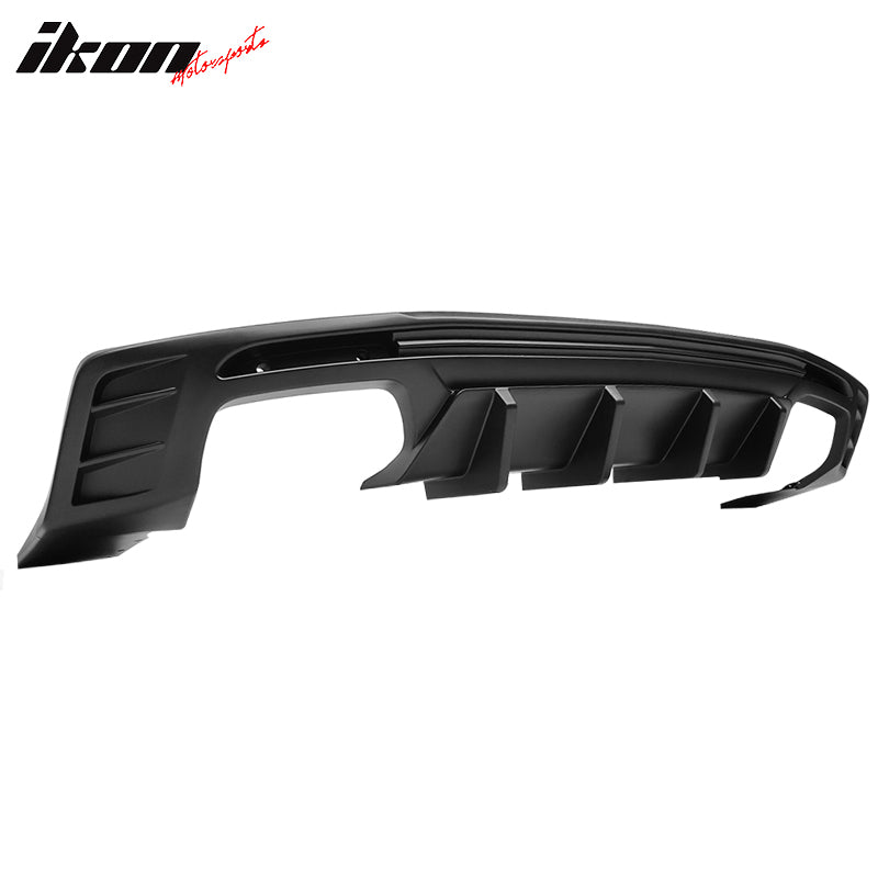 Fits 19-24 Camaro OE Style Replacement Rear Bumper Cover w/ IKON Matte Diffuser