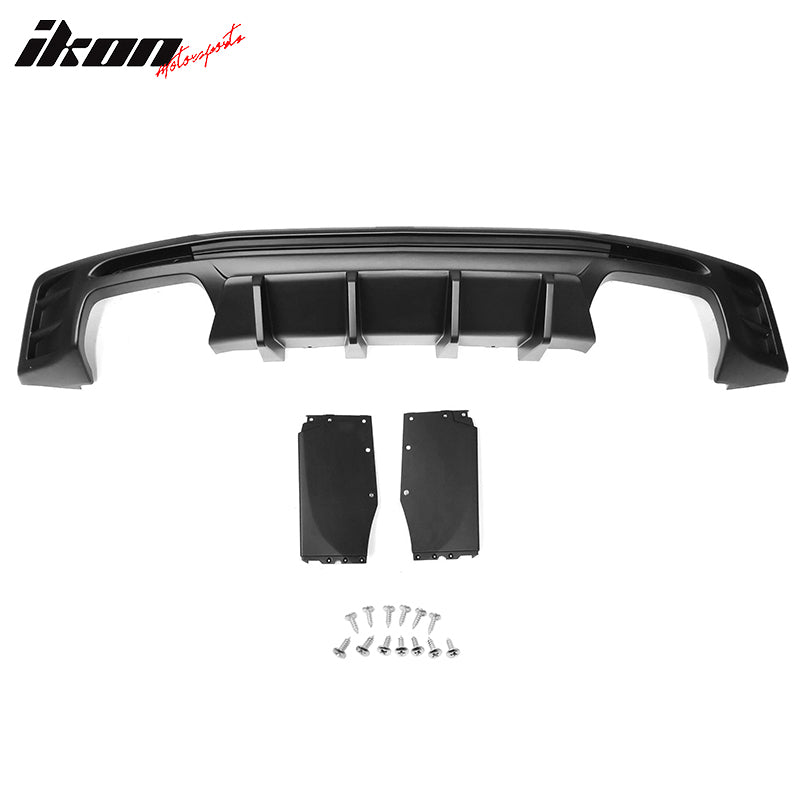 Fits 19-24 Camaro OE Style Replacement Rear Bumper Cover w/ IKON Matte Diffuser