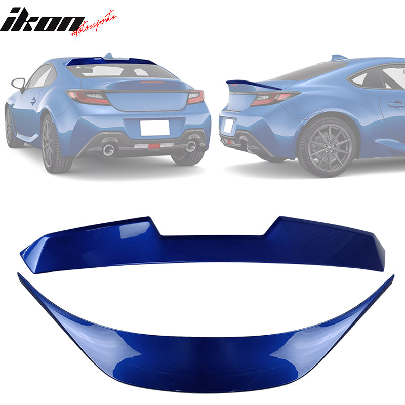 2022-2024 Subaru BRZ GR86 #K7X Blue V Roof + TRD Trunk Spoiler ABS