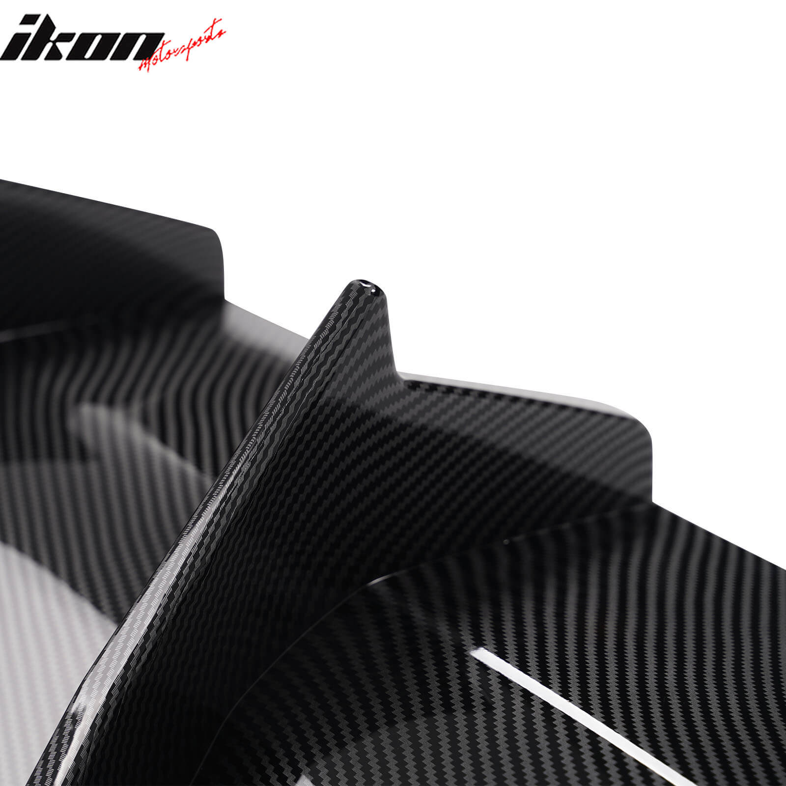 Fits 20-23 Charger Widebody IKON V3 Style Carbon Fiber Print Rear Diffuser 2PCS