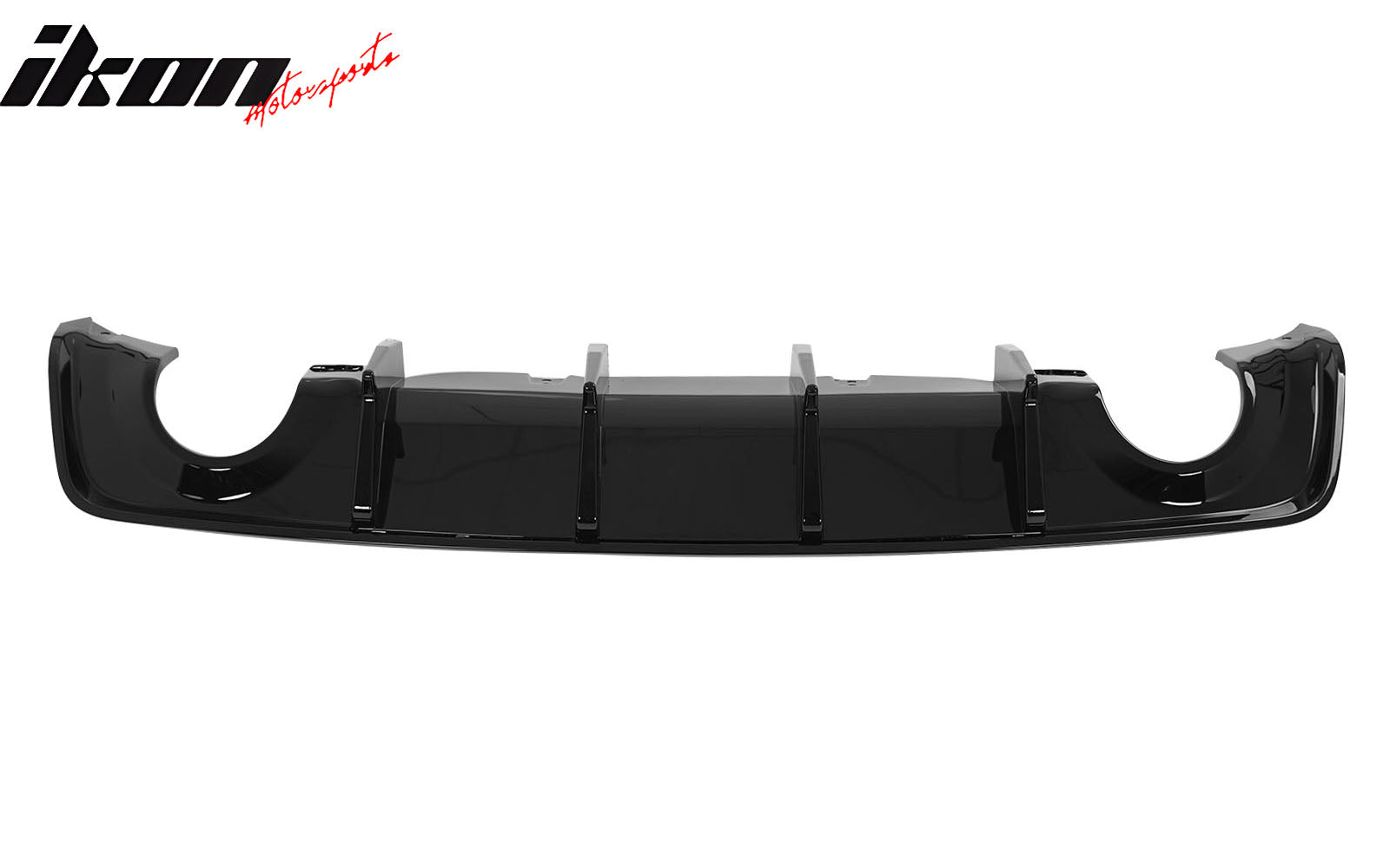 Fits 20-23 Dodge Charger Widebody IKON V3 Style Gloss Black Rear Diffuser 2PCS