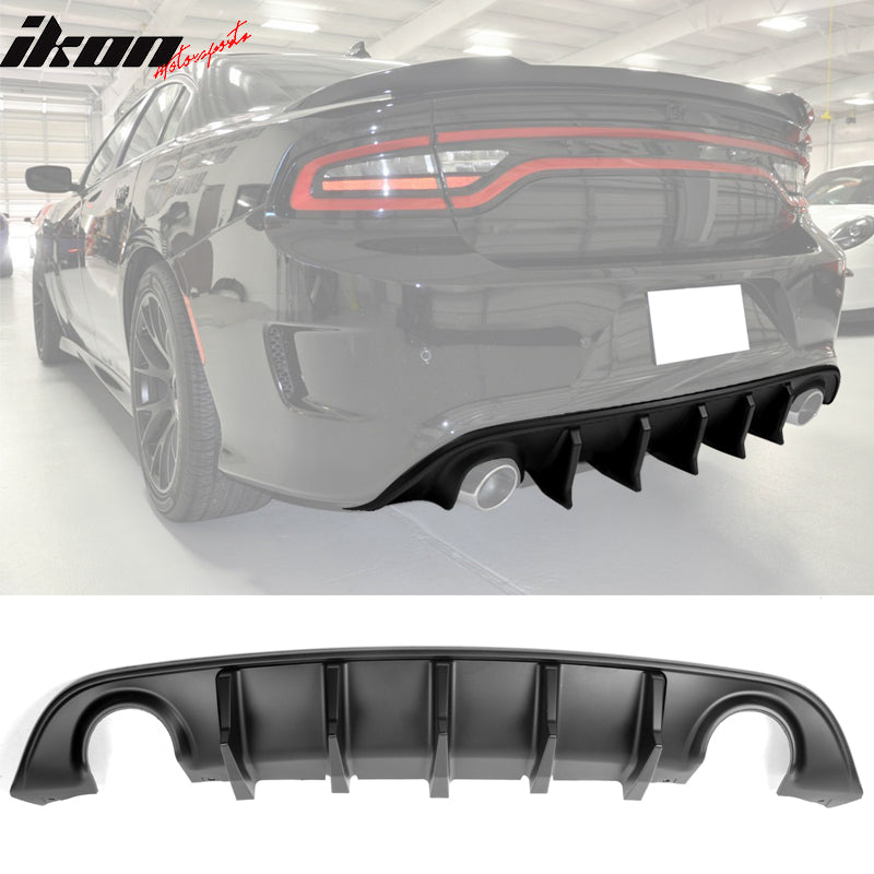 IKON MOTORSPORTS, Rear Bumper Diffuser Compatible With 2015-2023 Dodge ...
