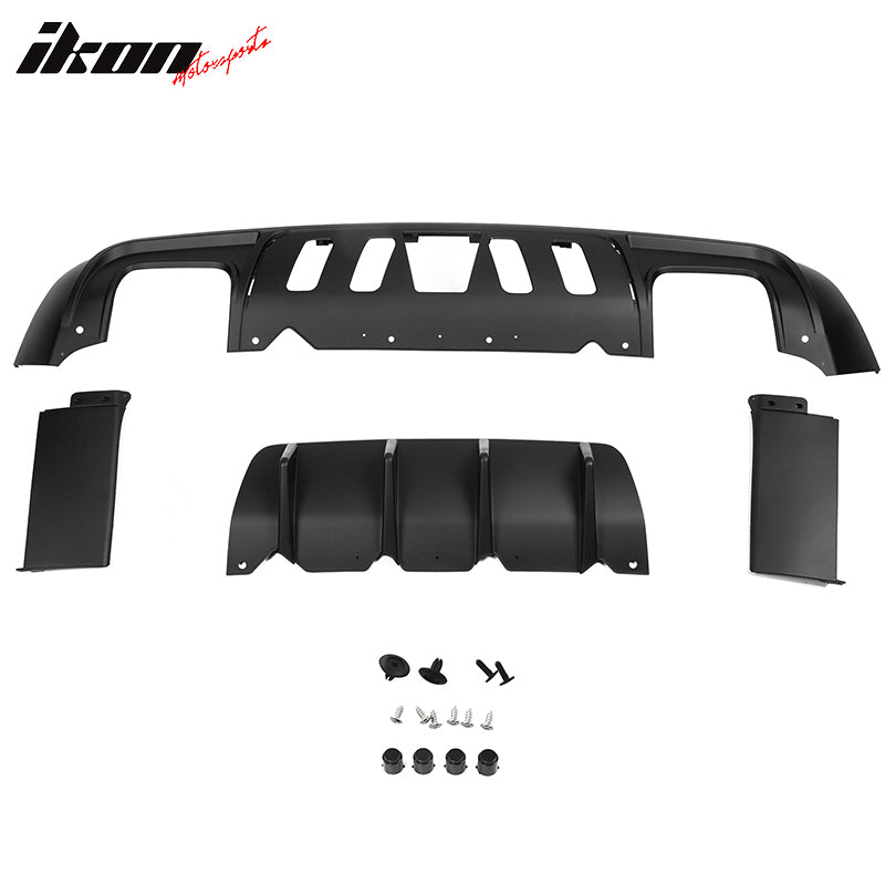 For 08-14 Challenger Front Rear Bumper w/ Lip + Hellcat Fender Flare Diffuser