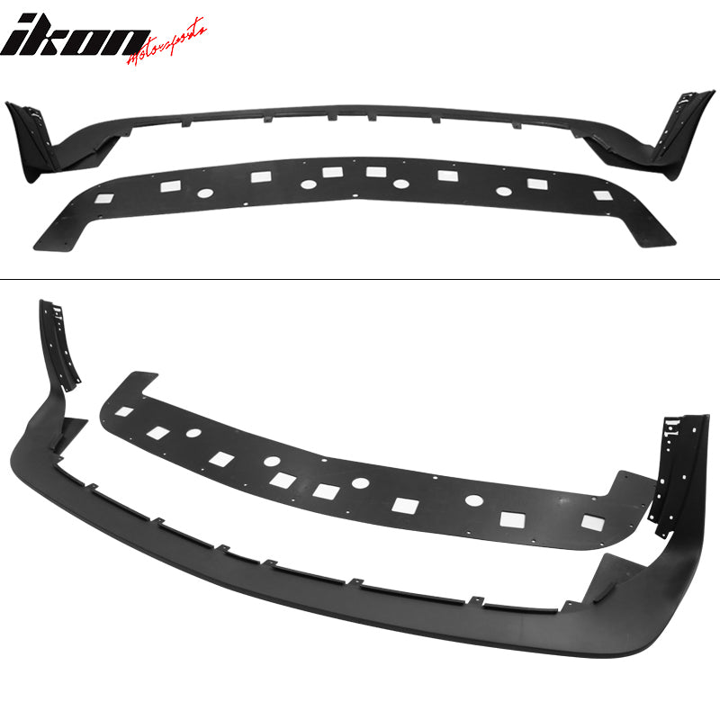 Fits 08-14 Challenger Front Rear Bumper w/ Lip + Demon Fender Flare +V4 Diffuser