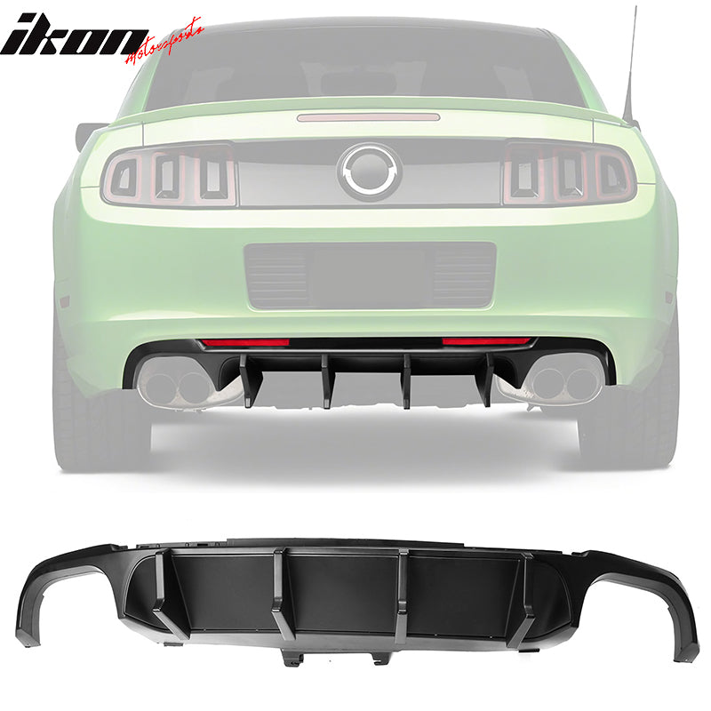 IKON MOTORSPORTS, Rear Diffuser Bumper Lip Compatible With 2013-2014 ...